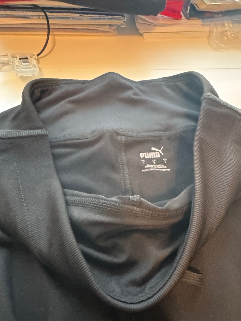 Puma Black Joggers with White Logo
